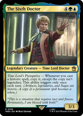 The Sixth Doctor card from Universes Beyond: Doctor Who