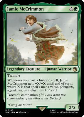 Jamie McCrimmon card from Universes Beyond: Doctor Who