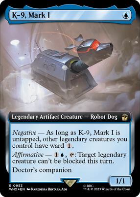 K-9, Mark I (Extended Art) (Surge Foil) card from Universes Beyond: Doctor Who
