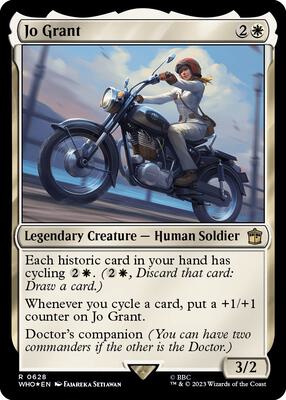 Jo Grant (Surge Foil) card from Universes Beyond: Doctor Who