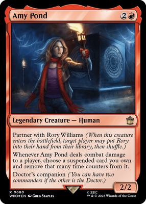 Amy Pond (Surge Foil) card from Universes Beyond: Doctor Who