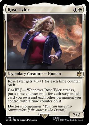 Rose Tyler (Surge Foil) card from Universes Beyond: Doctor Who