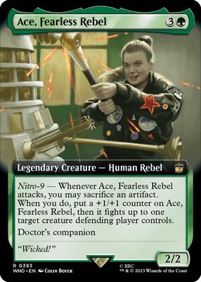 Ace, Fearless Rebel (Extended Art) card from Universes Beyond: Doctor Who