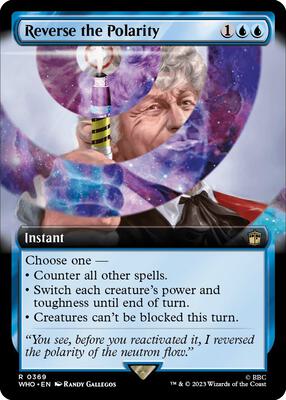Reverse the Polarity (Extended Art) card from Universes Beyond: Doctor Who