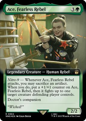 Ace, Fearless Rebel (Extended Art) (Surge Foil) card from Universes Beyond: Doctor Who