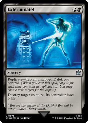 Exterminate! (Surge Foil) card from Universes Beyond: Doctor Who