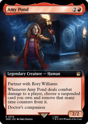 Amy Pond (Extended Art) card from Universes Beyond: Doctor Who