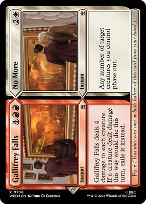 Gallifrey Falls // No More (Surge Foil) card from Universes Beyond: Doctor Who