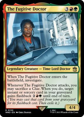 The Fugitive Doctor card from Universes Beyond: Doctor Who