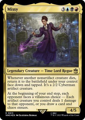 Missy (Surge Foil) card from Universes Beyond: Doctor Who