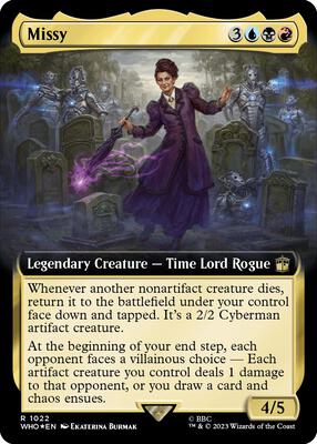 Missy (Extended Art) (Surge Foil) card from Universes Beyond: Doctor Who