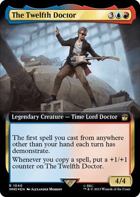 The Twelfth Doctor (Extended Art) (Surge Foil) card from Universes Beyond: Doctor Who
