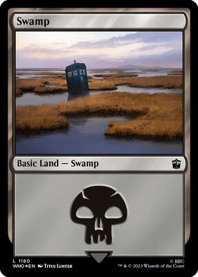 Swamp (1160) (Surge Foil) card from Universes Beyond: Doctor Who