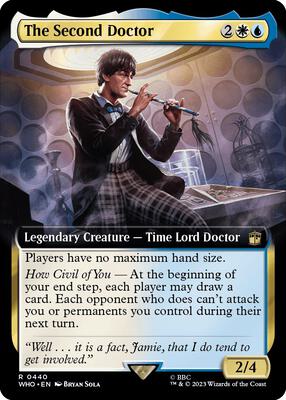 The Second Doctor (Extended Art) card from Universes Beyond: Doctor Who
