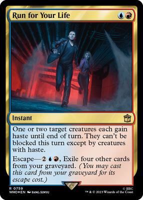Run for Your Life (Surge Foil) card from Universes Beyond: Doctor Who