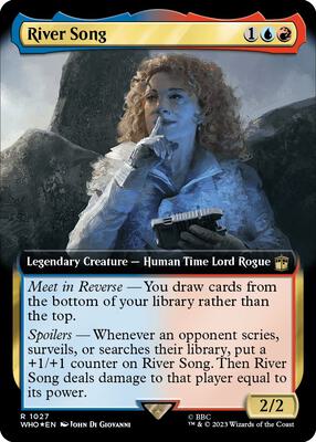 River Song (Extended Art) (Surge Foil) card from Universes Beyond: Doctor Who