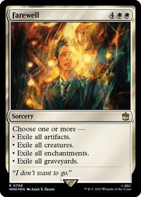 Farewell (Surge Foil) card from Universes Beyond: Doctor Who