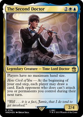 The Second Doctor (Surge Foil) card from Universes Beyond: Doctor Who