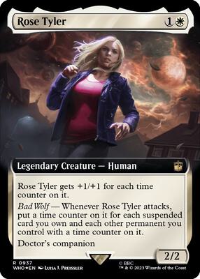 Rose Tyler (Extended Art) (Surge Foil) card from Universes Beyond: Doctor Who