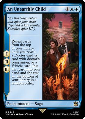An Unearthly Child (Surge Foil) card from Universes Beyond: Doctor Who