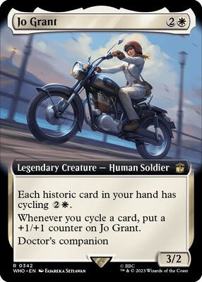 Jo Grant (Extended Art) card from Universes Beyond: Doctor Who