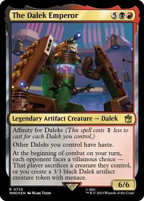 The Dalek Emperor (Surge Foil) card from Universes Beyond: Doctor Who