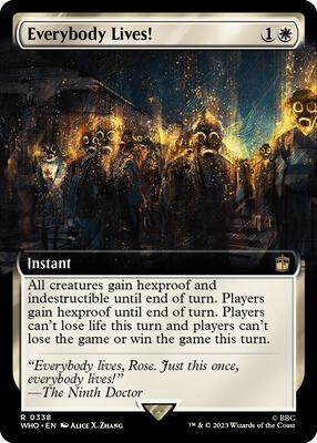 Everybody Lives! (Extended Art) card from Universes Beyond: Doctor Who