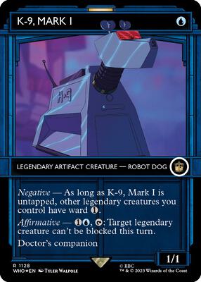 K-9, Mark I (Showcase) (Surge Foil) card from Universes Beyond: Doctor Who