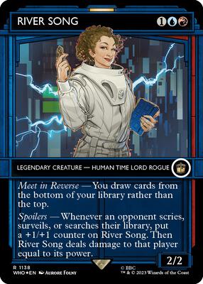 River Song (Showcase) (Surge Foil) card from Universes Beyond: Doctor Who