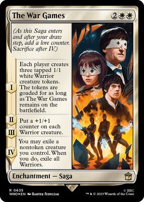The War Games (Surge Foil) card from Universes Beyond: Doctor Who
