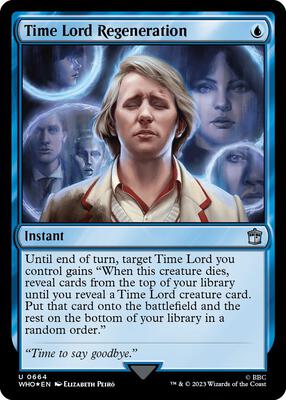 Time Lord Regeneration (Surge Foil) card from Universes Beyond: Doctor Who