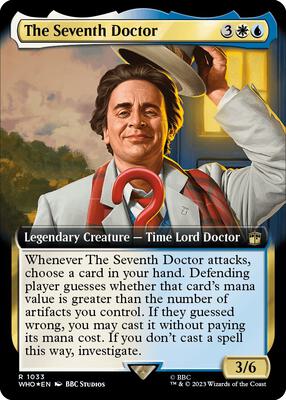 The Seventh Doctor (Extended Art) (Surge Foil) card from Universes Beyond: Doctor Who