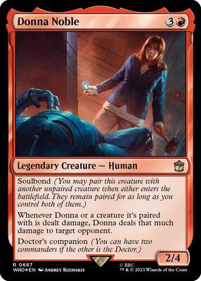 Donna Noble (Surge Foil) card from Universes Beyond: Doctor Who
