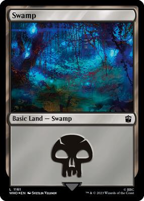 Swamp (1161) (Surge Foil) card from Universes Beyond: Doctor Who