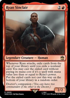 Ryan Sinclair (Surge Foil) card from Universes Beyond: Doctor Who