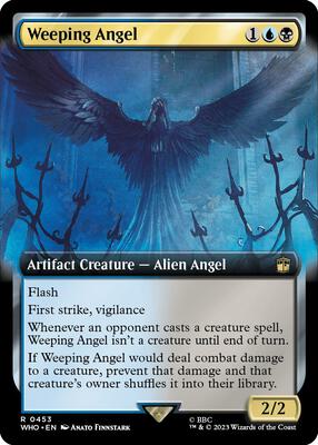 Weeping Angel (Extended Art) card from Universes Beyond: Doctor Who