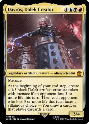 Davros, Dalek Creator (Surge Foil) card from Universes Beyond: Doctor Who