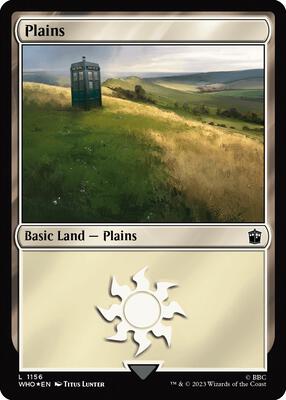 Plains (1156) (Surge Foil) card from Universes Beyond: Doctor Who