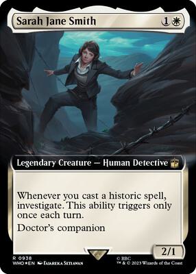 Sarah Jane Smith (Extended Art) (Surge Foil) card from Universes Beyond: Doctor Who