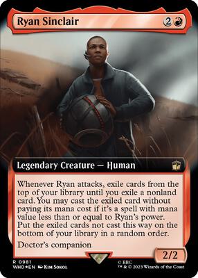 Ryan Sinclair (Extended Art) (Surge Foil) card from Universes Beyond: Doctor Who