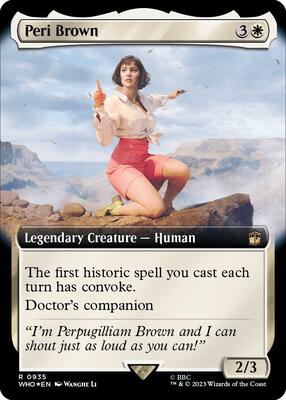 Peri Brown (Extended Art) (Surge Foil) card from Universes Beyond: Doctor Who