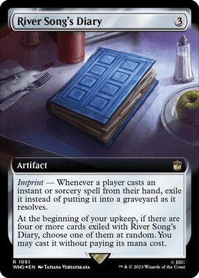 River Song's Diary (Extended Art) (Surge Foil) card from Universes Beyond: Doctor Who