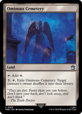 Ominous Cemetery card from Universes Beyond: Doctor Who