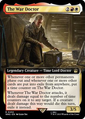 The War Doctor (Extended Art) card from Universes Beyond: Doctor Who