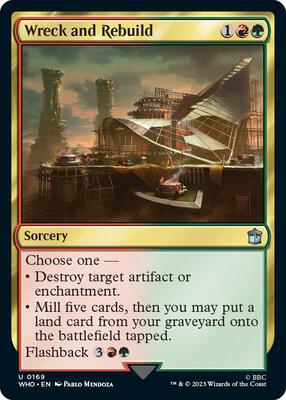 Wreck and Rebuild card from Universes Beyond: Doctor Who