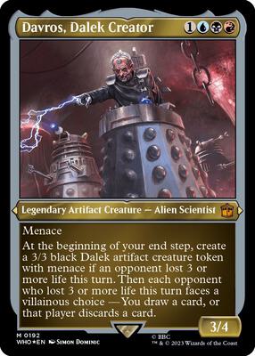 Davros, Dalek Creator (Display Commander) - Thick Stock card from Universes Beyond: Doctor Who