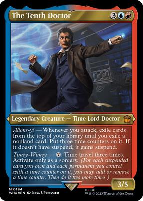 The Tenth Doctor (Display Commander) - Thick Stock card from Universes Beyond: Doctor Who