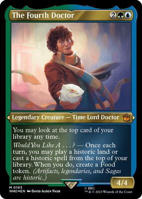 The Fourth Doctor (Display Commander) - Thick Stock card from Universes Beyond: Doctor Who