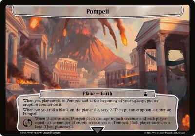 Pompeii card from Planechase: Universes Beyond: Doctor Who