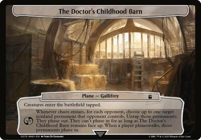 The Doctor's Childhood Barn card from Planechase: Universes Beyond: Doctor Who